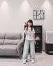 艾卡諾 I.KARNOW女童夏裝2025新款套裝兒童夏季洋氣時髦短袖中大童夏天超好看穿搭 13181藍+19060白色【牛仔褲套裝】 170 曬單實拍圖