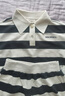 little MO&Co.童裝夏裝新款女童親子裝休閑條紋短褲子 黑白條色 140 140/58 曬單實(shí)拍圖