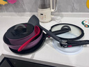 特福（Tefal）鍋具套裝烹飪鍋煎炒鍋奶鍋可拆卸手柄不粘鍋百變套鍋五件套香芋紫 曬單實(shí)拍圖