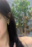 彩萊婭精致小巧彩色串珠蝴蝶結(jié)耳釘女甜美可愛(ài)少女耳環(huán)新款閨蜜耳飾禮物 耳釘一對(duì) 曬單實(shí)拍圖