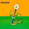 Glasslock&wigglewiggle聯(lián)名水杯家用玻璃杯子卡通果汁杯贈(zèng)攪拌棒410ml 曬單實(shí)拍圖
