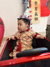 Shining Moment丨流彩唐韻 周歲禮服女寶寶女童衣服兒童旗袍夏季連衣裙短袖裙子 流彩唐韻-紅袖添香旗袍連衣裙 80 曬單實(shí)拍圖