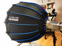 愛(ài)圖仕（Aputure）Light Dome 快拆深口深拋物線方形球型八角柔光箱視頻人像直播拍照補(bǔ)光美顏補(bǔ)光燈柔光罩格柵控光 深口拋物線柔光箱 Light Dome 90 艾蒙拉(amaran) 曬單實(shí)拍圖