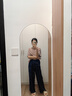 森馬（Semir）森柔牛仔|牛仔褲女松緊腰垂感褲2025夏季涼感闊腿褲109325124005 曬單實拍圖
