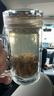 雙層水晶玻璃杯密封帶把手男士泡茶杯辦公會(huì )議水杯高端茶杯 水晶玻璃 400ml 1只 曬單實(shí)拍圖