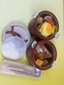 JXIEUM保溫飯盒2025新款抗菌內(nèi)膽超長(zhǎng)保溫學(xué)生上班族大容量便攜便當(dāng)餐盒 四層【2400ml】送餐具+保溫袋 新抗菌/超長(zhǎng)保溫【胭脂紅飯盒】 曬單實(shí)拍圖