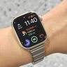 圣卡泊適用蘋果手表表帶iWatchs10代金屬女款applewatch9小蠻腰鏈?zhǔn)胶踫8夏天新款41mm透氣Ultra簡(jiǎn)約 銀色 iwatch10代【42MM表盤】 曬單實(shí)拍圖