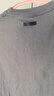 布先生布先生廓形字母刺繡短袖T恤男夏定制皮牌上衣 礦石灰  XL (180)  曬單實(shí)拍圖