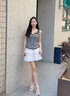 沐霓涼鞋女2025新款夏季水鉆仙女風(fēng)外穿女鞋精致配裙子露趾粗跟高跟鞋 米白色 37 曬單實(shí)拍圖