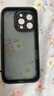 ROCK適用蘋果16Pro手機(jī)殼iPhone16 Pro保護(hù)套膚感鏡頭全包精孔親膚防摔簡約硅膠不粘指紋男女款黑色 曬單實(shí)拍圖