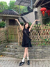 貞喜氣赫本風(fēng)氣質(zhì)職業(yè)黑色不規則連衣裙女收腰顯瘦背心裙夏miu系A字裙 赫本風(fēng)黑色無(wú)袖背心短裙【黑色】 M 曬單實(shí)拍圖