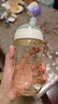 bebebus鉆光奶瓶3-6個月300ml新生兒寶寶ppsu偏心仿母乳防脹氣防嗆奶瓶 曬單實拍圖