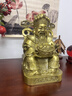 天祥緣 銅財(cái)神爺佛像擺件黃銅文財(cái)神居家供奉家用辦公室店鋪開業(yè)禮品 33號(hào)元寶財(cái)神 黃銅色 曬單實(shí)拍圖