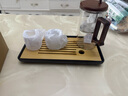 TEAHUE泡茶壺玻璃飄逸杯茶水分離壺茶具套裝帶茶盤辦公室家用專用快客杯 曬單實(shí)拍圖