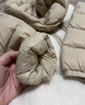 巴拉巴拉童裝兒童羽絨服兩件套男童女童寶寶冬裝連帽外套 綠白色調(diào)00341 100 充絨量31g 曬單實(shí)拍圖