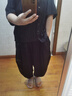 日著原創(chuàng)設(shè)計女裝夏季新款黑色小眾闊腿休閑七分哈倫褲子薄 怪黑現(xiàn)貨 L 曬單實拍圖