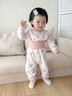 新生嬰兒秋衣套裝一歲寶寶秋裝兩件套幼兒秋冬季純棉衣服早秋睡衣 【高腰護(hù)肚】星云童話鎮(zhèn)粉 66 ：3-6個(gè)月 推薦體重：11-15斤 曬單實(shí)拍圖