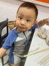 心楠 兒童連體短袖泳衣男童夏季防可愛鯊魚曬速干中小童海邊度假套裝 可愛鯊魚L碼【身高90-100CM】 100 曬單實(shí)拍圖