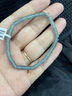 以心參玉【七夕情人節(jié)禮物】翡翠手鏈 女款清新簡(jiǎn)約藍(lán)水算盤珠手飾 附證書 曬單實(shí)拍圖