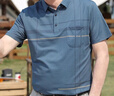 寶財羊爸爸裝冰絲短袖t恤男夏季polo衫50歲60中老年人上衣服父親節(jié)禮物 曬單實拍圖