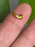 金小貅黃金吊墜古法錘紋隕石星星愛心轉(zhuǎn)運(yùn)珠足金鑲嵌小滴溜DIY女款搭配 0.85g,月亮吊墜-多退少補(bǔ) 曬單實(shí)拍圖