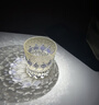 VIANASA'S冰藍(lán)螢石江戶切子水晶玻璃杯威士忌酒杯洋酒杯子日式 紫螢石(單只禮盒裝) 330ml 1只 曬單實拍圖