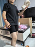 貝瑞加（Babyprints）兒童安全褲女童打底褲學(xué)生防走光保險(xiǎn)褲5分莫代爾2條灰黑160 曬單實(shí)拍圖