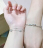 兩世歡刻字荊棘玫瑰情侶手鏈一對學(xué)生異地戀高顏值新年情人節禮物送女友 男款單只 曬單實(shí)拍圖