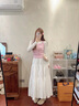 凡小如白色半身裙子女夏季2025新款大碼蛋糕裙遮肉顯瘦溫柔風(fēng)a字長(zhǎng)裙 白色 XL 【建議122-135斤】 曬單實(shí)拍圖