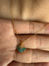 周六福流星扇黃金項鏈女足金吊墜生日禮物計價A069667 約3.28g 40+5cm 曬單實拍圖