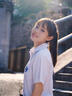 白襯衫女夏短袖jk制服套裝高中生初中生畢業(yè)服班服校服日系學(xué)院風(fēng) 女白短袖（刺繡)+黑短裙+細(xì)交叉 M 曬單實(shí)拍圖