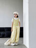 優(yōu)優(yōu)1點（Yoyo one）女童褲子夏季薄款防蚊褲兒童2025年新款夏裝速干女大童冰絲山本褲 黃色 150 150cm 曬單實拍圖