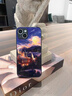 星空液態(tài)玻璃iphone16殼15Pro新款油畫高級14Promax蘋果13防摔套 【城堡】液態(tài)玻璃鏡頭全包 iphone 16 pro 曬單實拍圖