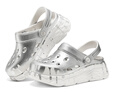 斯凱奇（Skechers）洞洞鞋女士秋季2025年新款雪糕泡泡鞋厚底外穿涼拖鞋111259 曬單實(shí)拍圖