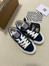 VISION STREET WEAR Odd Astley Pro海軍藍低幫翻毛皮帆布鞋滑板鞋男女 藍色 36 曬單實(shí)拍圖