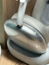 頑鍵俠適用蘋(píng)果新款airpods max保護套透明TPU軟殼藍牙耳機頭戴式外殼耳罩硅膠橫頭梁保護殼保護罩 透明外殼+白色內殼+白色懸梁 曬單實(shí)拍圖