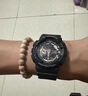 卡西歐（CASIO）男士手表G-SHOCK黑金雙顯學(xué)生防水運動(dòng)黑武士電子石英日韓表禮物 潮酷黑玫瑰金 GA-110RG-1A 曬單實(shí)拍圖