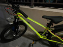 優(yōu)貝兒童自行車10-14歲學(xué)生青少年山地鋁合金變速車 皇冠 熒光綠24寸 曬單實(shí)拍圖