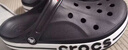 卡駱馳crocs洞洞鞋貝雅卡駱班輕便耐磨一腳蹬休閑鞋|205089 黑色/白色-066 44 (280mm) 曬單實拍圖