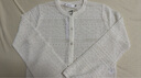 moussy 女裝新品簡約淑女風通勤薄款針織開衫女028ISZ70-3051 010白色 均碼 曬單實拍圖