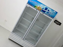 白雪雅竹大容量飲料柜商用冰柜直冷藏展示柜酒水柜純風(fēng)冷無霜保鮮柜超市玻璃門冰箱立式啤酒柜 大雙門【直冷藍(lán)白】1200*550*2000mm 曬單實(shí)拍圖