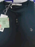 HLA海瀾之家短袖T恤男款Y領(lǐng)涼感防曬竹子繡花休閑舒適短袖夏季 中綠P6 M 170/88A 推薦125~136斤 曬單實(shí)拍圖