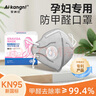 愛康尼孕婦專用口罩KP95防甲醛防塵霧霾煙味氧化銅防病毒滅菌高顏值白色 曬單實拍圖