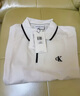 Calvin KleinJeans夏季男士商務(wù)休閑通勤ck撞色鑲邊多色短袖T恤POLO衫J326120 YAF-月光白 L 曬單實拍圖
