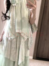 曦牧遙Stil依然服飾無(wú)袖掛脖連衣裙女夏裝新款波西米亞度假風(fēng)氣質(zhì)長(zhǎng)裙子 薄荷夏日間連衣裙 L 曬單實(shí)拍圖