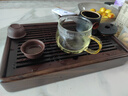 不拙黑檀木茶盤家用實(shí)木儲(chǔ)水式小茶臺(tái)茶具托盤瀝水 黑檀木盛水茶盤 曬單實(shí)拍圖