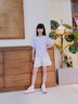 優(yōu)優(yōu)1點(diǎn)（Yoyo one）女童速干褲薄款2025新款夏季女童運(yùn)動(dòng)褲夏裝女大童短褲外穿五分褲 18518白 120 120cm 曬單實(shí)拍圖