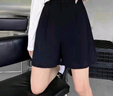 品彩（PinCai）休閑褲女夏季通勤寬松直筒西裝短褲休閑運(yùn)動五分褲P52X092 曬單實(shí)拍圖