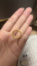 周六福（ZLF）  黃金戒指女款硬金三生三世足金素圈指環(huán) 定價(jià)單個(gè) 光面14號(hào)-0.85g 曬單實(shí)拍圖