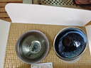 蘇氏陶瓷 建盞茶杯精品兔毫單杯品茗杯主人杯兩個套裝 （天圓杯+金鐘杯） 曬單實拍圖